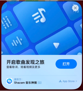 江城苹果14维修站分享iPhone14音乐识别功能使用方法 