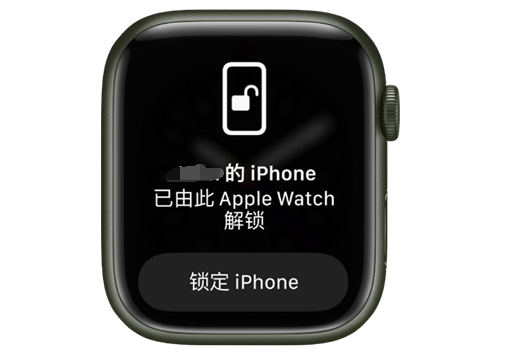 江城苹果手机维修分享用 AppleWatch 解锁配备面容 ID 的 iPhone方法 