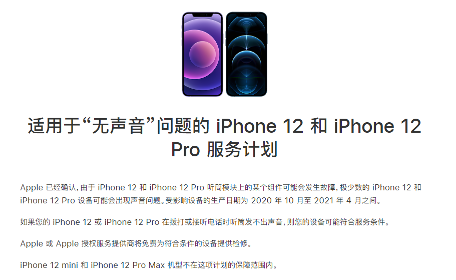 江城苹果手机维修分享iPhone 12/Pro 拨打或接听电话时无声音怎么办 